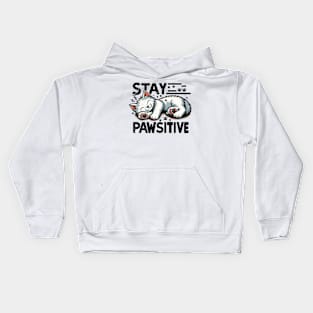 Stay Pawsitive Kids Hoodie